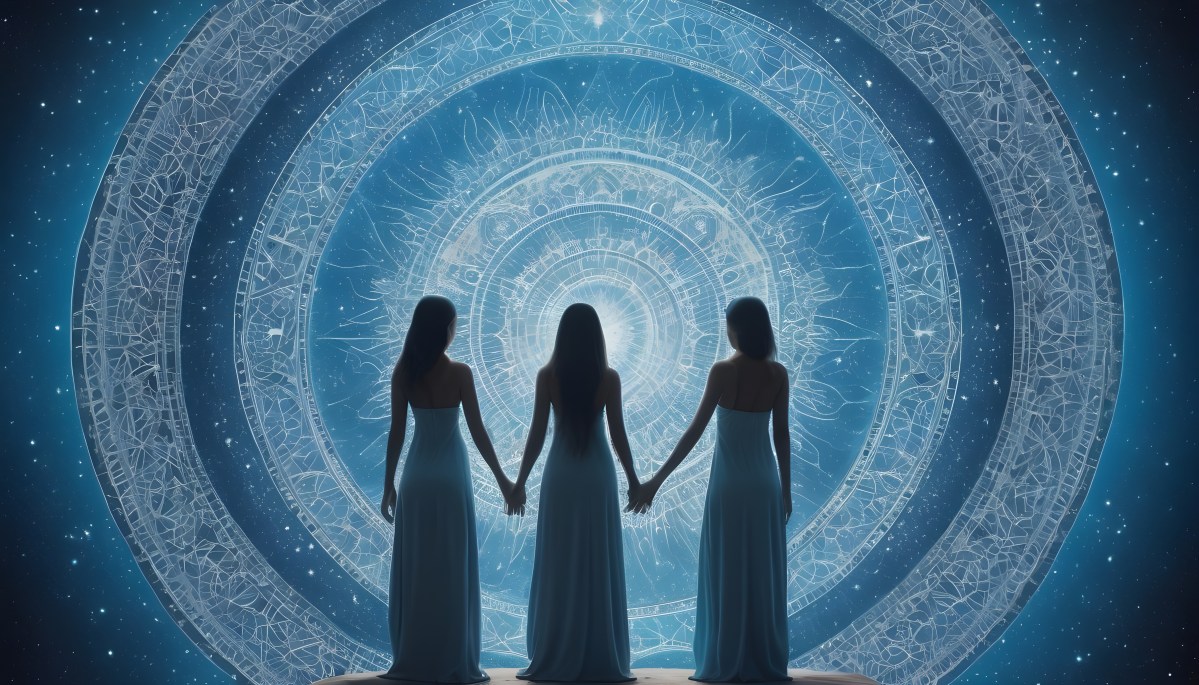 The three decans of Aquarius and their corresponding tarot cards